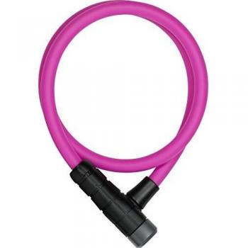 Abus Primo 5412K/85 Pink Cable Lock - 12mm Steel, Security Level 3, 85cm