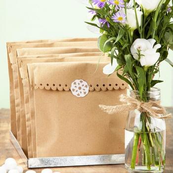Talking Tables la sala de regalo Kraft Partido Treat Bolsas, Papel, Beige