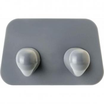 VIGAR Colgador Multiusos Doble Gancho Compact Gris, 11,6 x 7,5 x 7,5