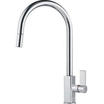 Franke 115.0523.195 - Grifo para fregadero de cocina con boquilla extraíble Maris J extraíble