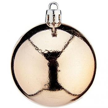 Bolas de Navidad Champagne Ø 6 cm - Pack de 24 Unidades PVC