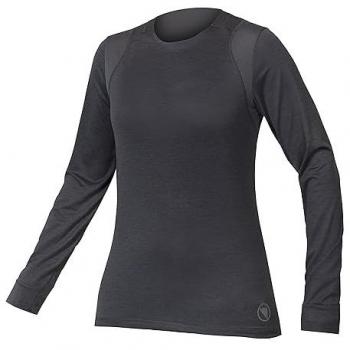 Camiseta de ciclismo de manga larga para mujer Endura Singletrack gris (M)