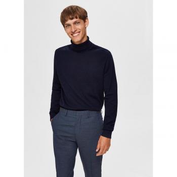 Selected Berg Blue Turtleneck Sweater for Men