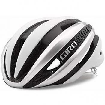 Giro Fahrradhelm Synthe MIPS Casco de Ciclismo, Unisex Adulto, Blanco y Plateado, L