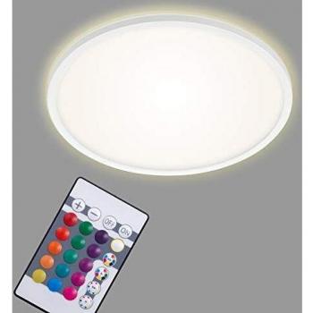 Panel LED Slim RGBW Redondo 42cm Blanco, 22W, Dimmable con Control Remoto
