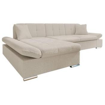 Sofá rinconero Comfivo 250 con función de descanso y caja de ropa de cama, dimensiones 278 x 161 x 76 cm
