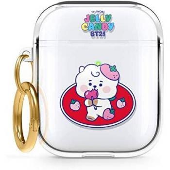 elago BT21 Funda Transparente Compatible con Apple AirPods 2 & 1 Case [Mercancía Oficial]
