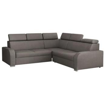 Sofá Rinconero Columbus A103, Marrón, Función de Descanso, Caja de Ropa de Cama, 250x250x100cm