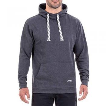 Jeep Kapuzen Explore The Outdoors VERTIKALER Aufdruck RÜCKSEITE J8W Sudadera, Hombre, Dunkelgrau/Weiß, Extra-Large