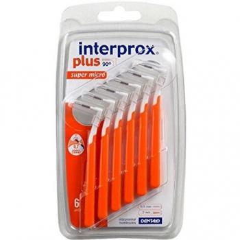 Interprox Plus Interdental Brushes Orange Super Micro Pack of 6