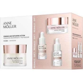 Anne Möller Rosâge Extra Rich Day Cream SPF15 Gift Set 50 ml + Repairing Night Cream 15 ml + Firming Neck and Décolleté Cream 15 ml + Cosmetic Bag