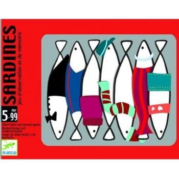 Djeco- Juegos de cartasJuegos de cartasDJECOCartas Sardines, Multicolor