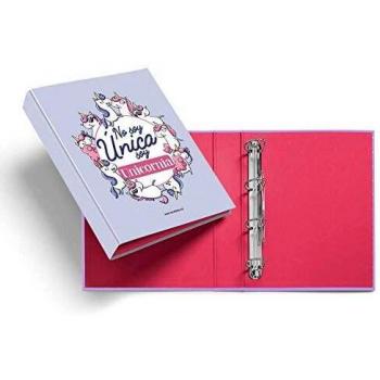 Carpeta Anillas Miss Borderlike Unicornia Lomo Ancho