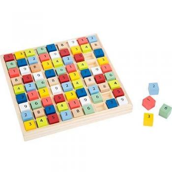 Sudoku de madera colorido Educate - 81 cubos numerados, juego educativo a partir de 6 años
