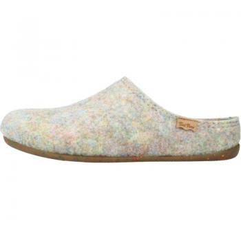 Zapatillas de casa Toni Pons para mujer en color multicolor, cerradas, de fieltro reciclado en tonos lisos, modelo MONA FR en gris