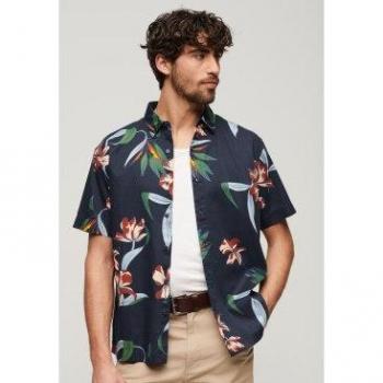 Camisa Superdry Hawaiian Marino para Hombre