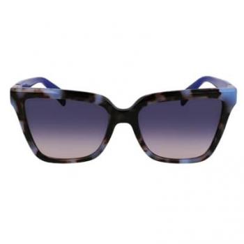 Liu Jo Women's LJ803S 430 Square Blue Acetate Sunglasses