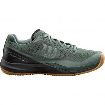 WILSON Hombres Rush Pro 3.0 Zapatillas De Tenis Zapatilla Todas Las Superficies Verde - Verde Oscuro 47 1/3