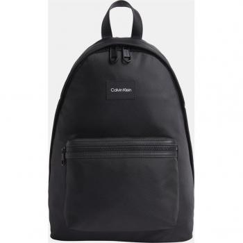 Calvin Klein Sleek Urban Backpack with Laptop Compartment, Male, Black, Size: ONE SIZE, Black Polyester, 42 cm Laptop Compartment