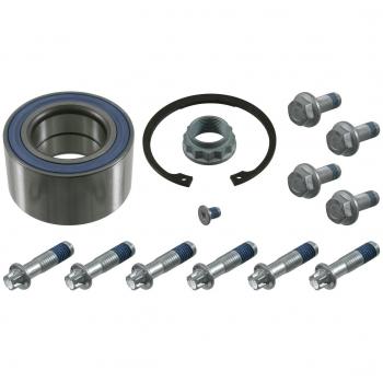 Kit de cojinete de rueda FEBI BILSTEIN 21668 con tornillos de fijación, tuerca de eje y circlip