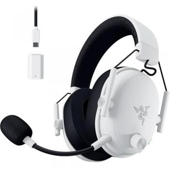 Razer BlackShark V3 Wireless & Wired Gaming Headset - White with Detachable Microphone, Bluetooth & USB Type-A