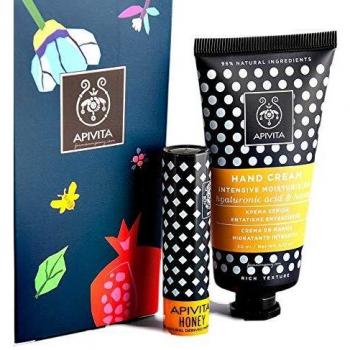 CREMA DE MANOS HIDRATANTE INTENSIVA CON ÁCIDO HIALURÓNICO Y MIEL + BÁLSAMO LABIAL DE REGALO