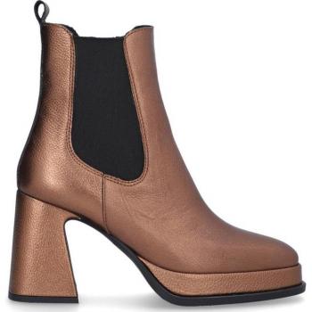 Botines Mujer Alpe Idanna 4 de piel gibson con suela antideslizante y cierre de cremallera