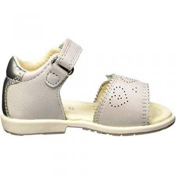 Geox Baby Girls B VERRED A Open Toe Sandals, Silver