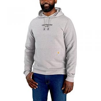 Sudadera Carhartt Lightweight Logo Graphic para Hombre, color Asph, talla XL, con capucha y ajuste relajado