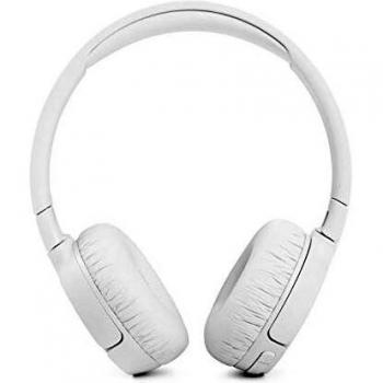 JBL Tune 660NC Auriculares supraaurales inalámbricos con bluetooth y cancelación de ruido, Sonido Pure Bass, hasta 44h de música de música continua, color blanco