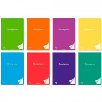 Libreta Pacsa 5 mm Cuadrícula impresa Multicolor A4 48 Hojas (6 Piezas)
