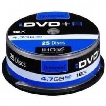 Intenso DVD+R 4.7GB 16x en Tarrina de 25 Unidades