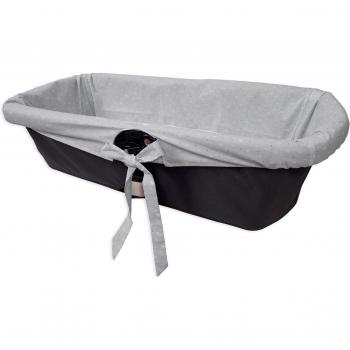 Cubre Capazo Cloud Gris - Funda capazo hipoalergénica y suave de Babyline, transpirable, medidas 90x40 cm