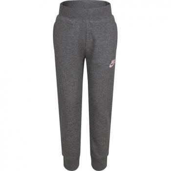 Pantalones Nike Club Fleece Jogger para niños color gris, fabricados en tejido suave y cálido, con cintura elástica y cordón ajustable, bolsillos laterales, diseño de corte jogger con puños en los tobillos