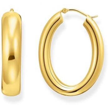 Thomas Sabo Bold Gold-Plated Chunky Hoop Earrings for Women (CR739-413-39)