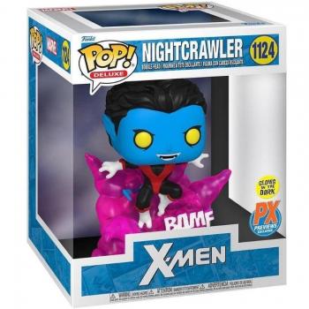 Funko Pop! Marvel: Nightcrawler (X-Men) Glows Special Edition 1124 - Exclusivo, figura de vinilo coleccionable, diseño detallado, aproximadamente 10 cm de altura, parte de la colección X-Men