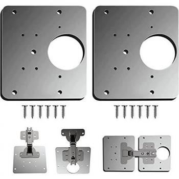 Armario placa de reparación de bisagras, 9 x 9 cm, para madera, muebles, estantes, gabinete,bisagras de armario