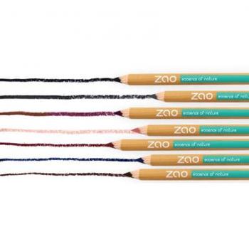 ZAO Lápiz de Ojos Ecológico y Natural 556 - Prune, Multifuncional, a base de bambú, color ciruela
