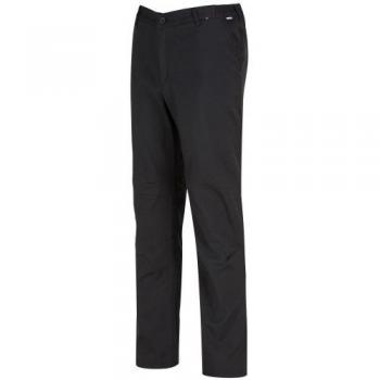 Regatta Men's Fenton Black Softshell Walking Trousers - Water Repellent, Size 30L