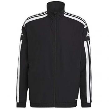 Chaqueta de fútbol adidas Squadra 21 Presentation para hombre, color negro/blanco, talla 3XL