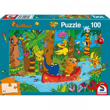 Puzzle Infantil Die Maus: Im Dschungel, 100 Piezas