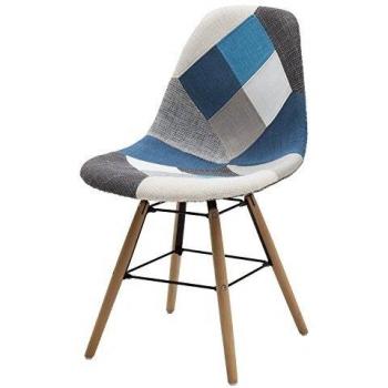 White Loft lf663 Juego Sillas, Madera, Multicolor, 47 x 58 x 84 cm, 2 Unidad
