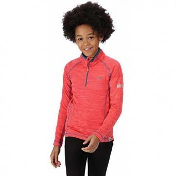 Regatta Berley - Camiseta de Manga Corta con Media Cremallera para niños