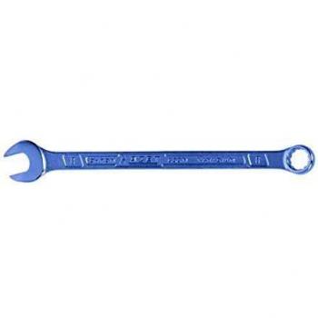 Llave combinada HAZET 600N-8, entrecaras 8 mm, cromada, cabeza acodada a 15 grados, salida hexágono doble externo, eje con perfil extra-resistente de doble T