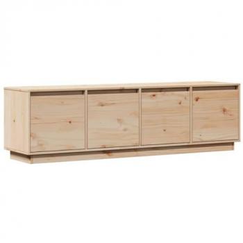 Mueble de TV de madera maciza de pino 156x37x45 cm