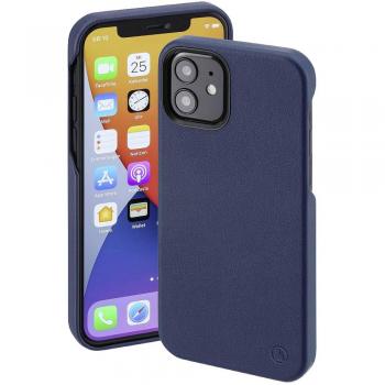 Funda Protectora Hama MagCase Finest Sense para Apple iPhone 12/12 Pro - Compatible con MagSafe, Color Azul, Protección contra Golpes y Rayones