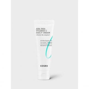 CosRx Refresh AHA BHA Vitamin C Daily Cream 50ml - Type: Daily cream; Characteristics: Contains AHA, BHA, and Vitamin C; Size: 50ml; Hydrating formula; Exfoliating properties; Brightening