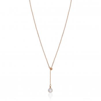 Amelia Parker Raindrop Women's Necklace - Rose Gold