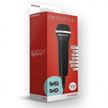 Blade Representaciones - Micrófono para WiiU/Wiii/PS4/PS3/X360/XBOX ONE/PC Woxter
