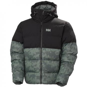 Chaqueta Acolchada con Capucha Helly Hansen Oslo Graphic para Hombre Gris Cactus - S